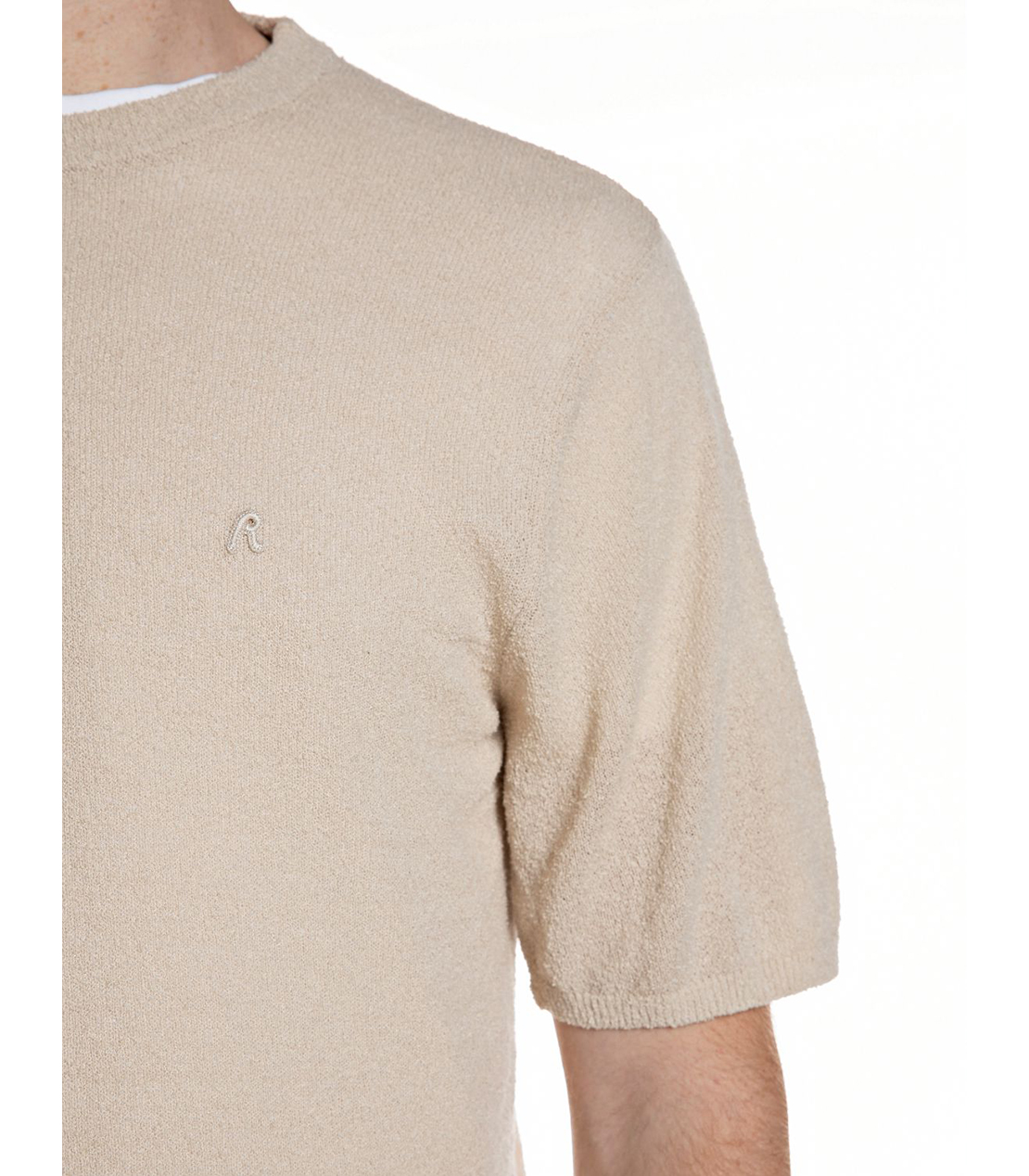 テクスチャーエフェクトハーフスリーブセーター 詳細画像 ライトベージュ 4